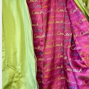 Coach- Women's Green Trench Coat 
Medium